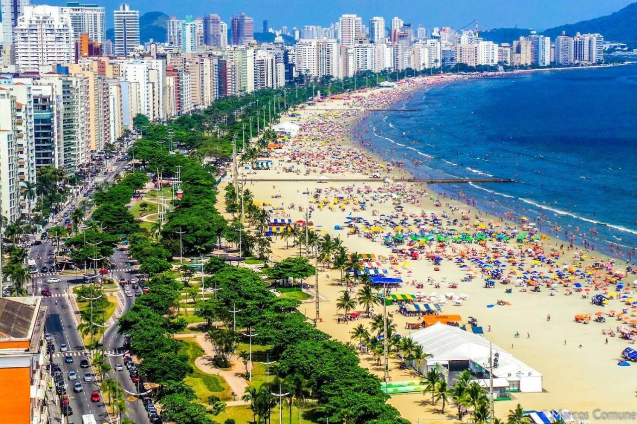 Quadra Praia 70 M Do Mar Santos  Luaran gambar